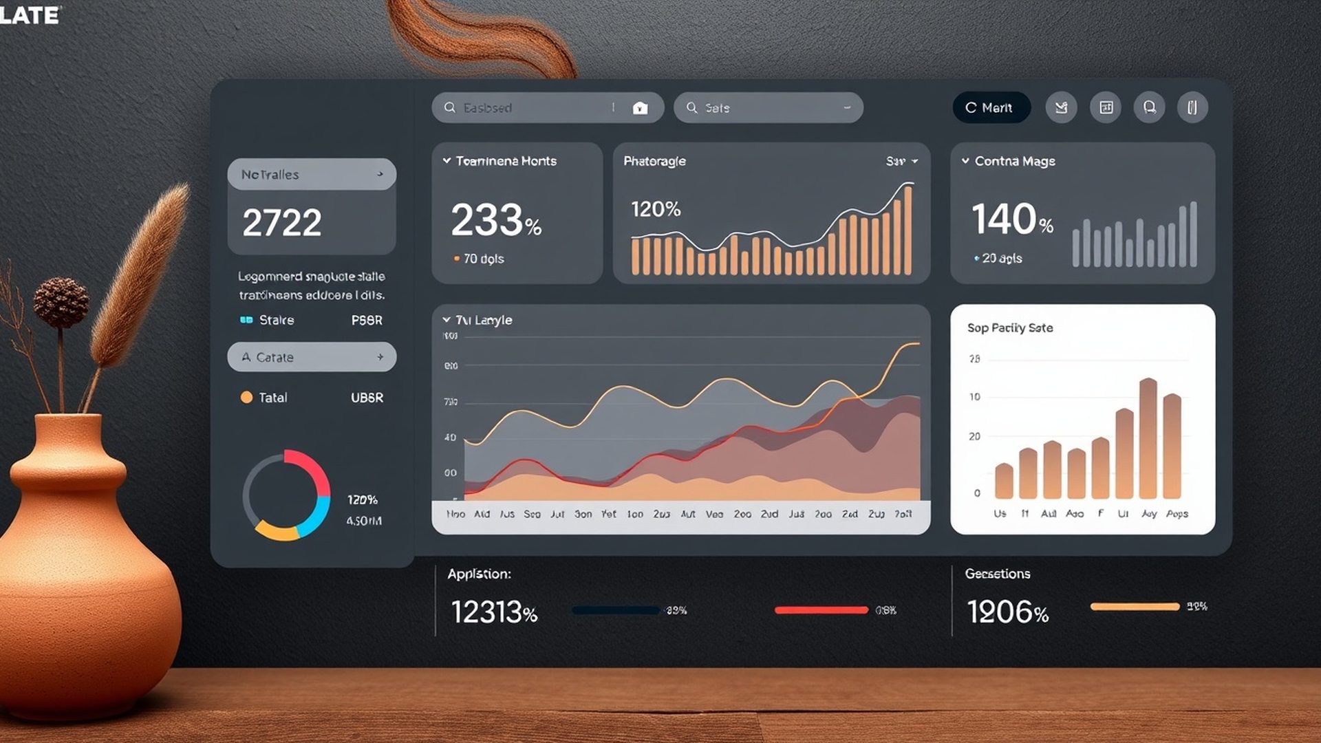 Dashboard analytics di Moderno Officina con KPI in tempo reale